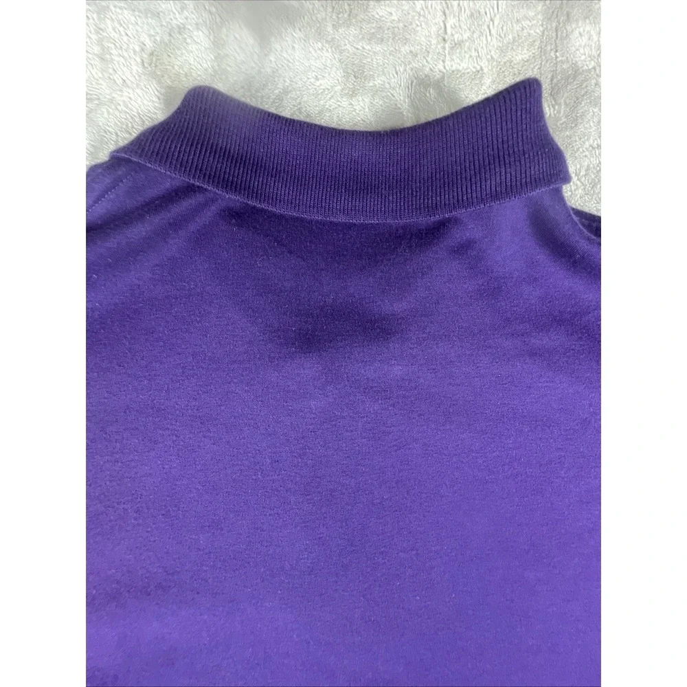 Polo Ralph Lauren Purple Cotton Short Sleeve Polo Shirt Mens Size Medium